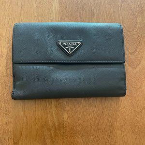 Prada Saffiano Leather Bi- Fold Wallet